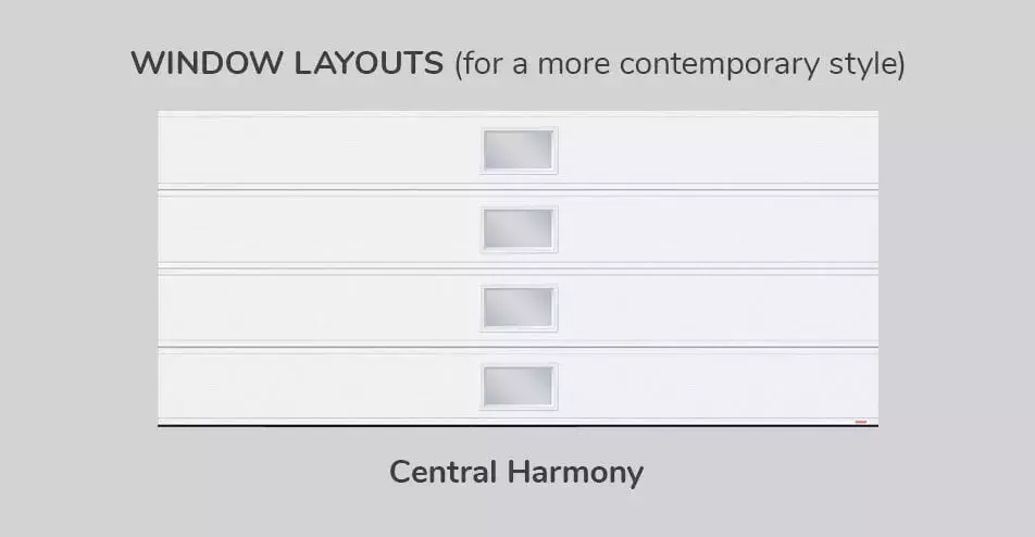 Window layouts, 16' x 7', Central Harmony